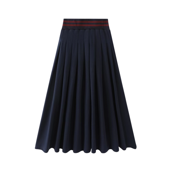 NO-1722-2 Long Skirt - NAVY