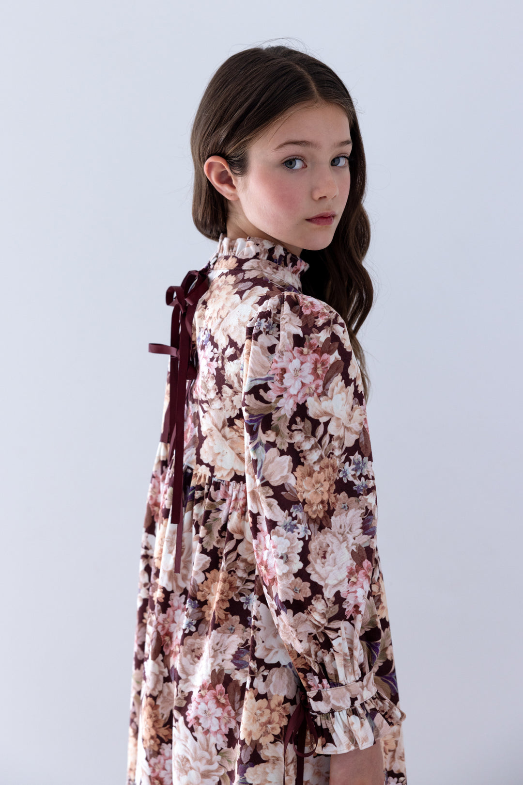 1477 Winter Bloom Cord Dress - Winter Bloom