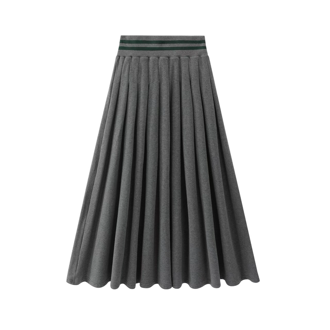 NO-1722 Long Skirt - GREY