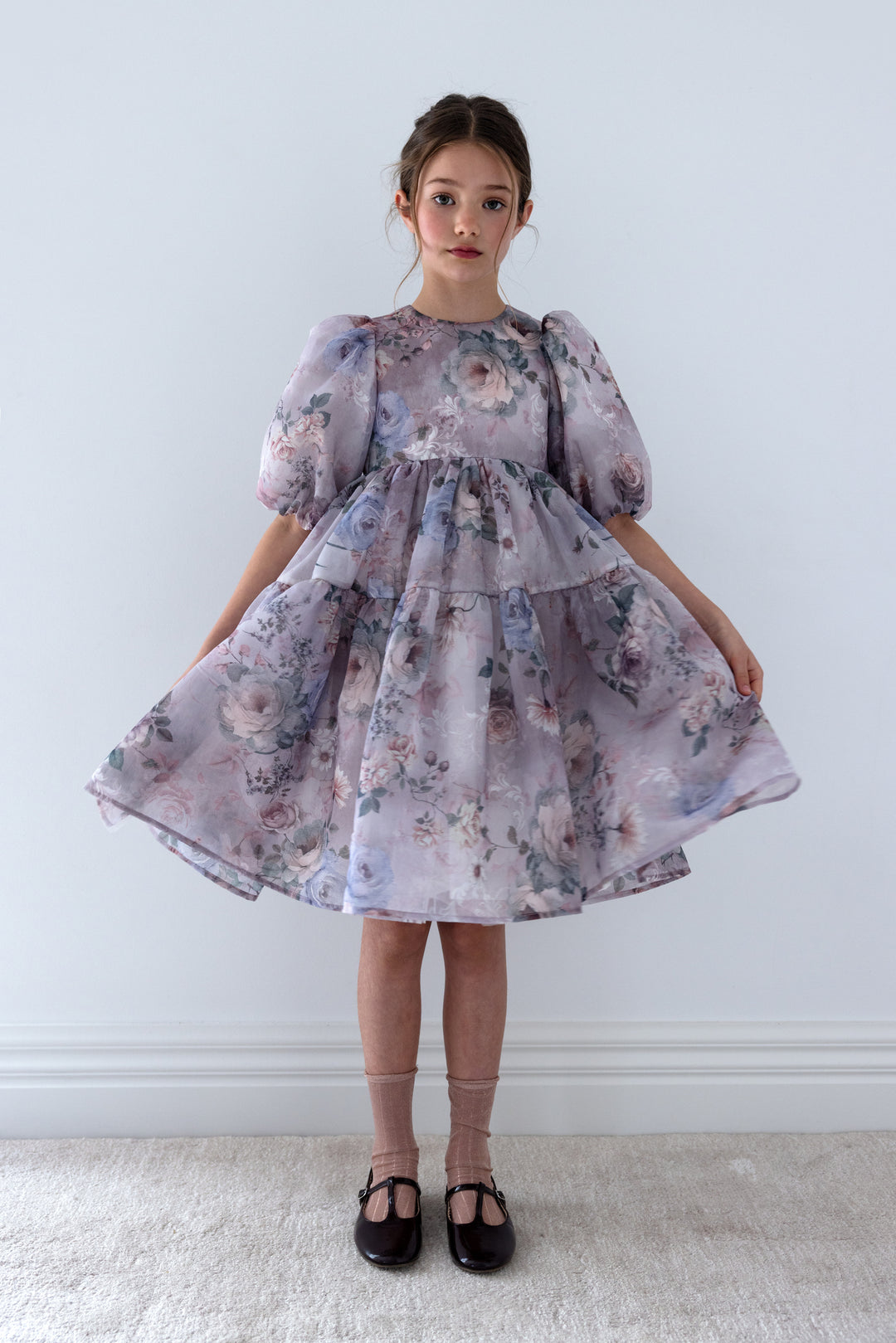1490 Fantasy Printed Organza Dress - Fantasy Print
