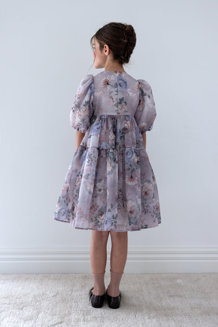 1490 Fantasy Printed Organza Dress - Fantasy Print