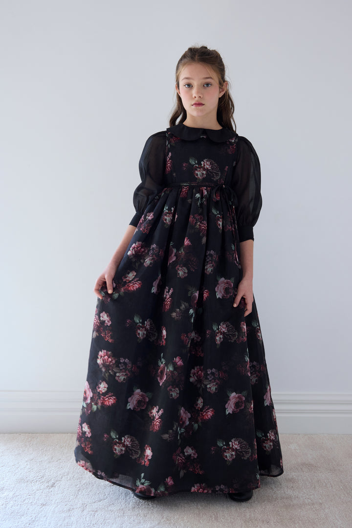 2157 Black Organza Blouse - Black