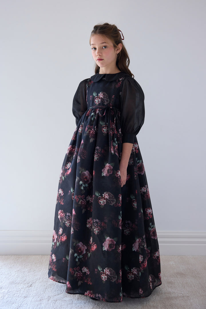 2157 Black Organza Blouse - Black