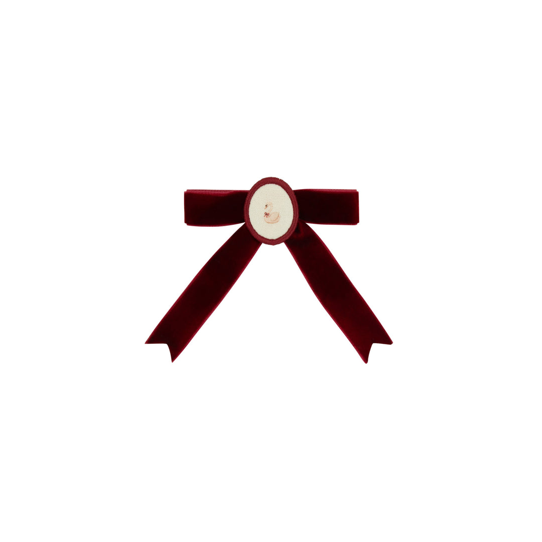 Le Enfant Storybook Bows - Burgundy