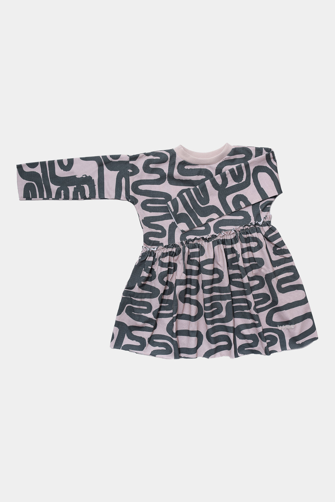 204 Sukienka BEVEL DRESS PRINT - GREEN