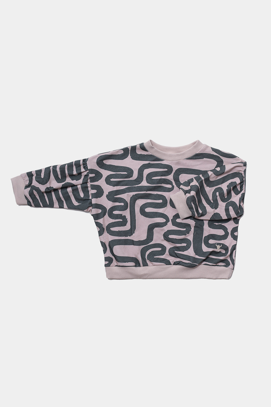 112 Bluza PUFF SWEATSHIRT - BEIGE/GREEN