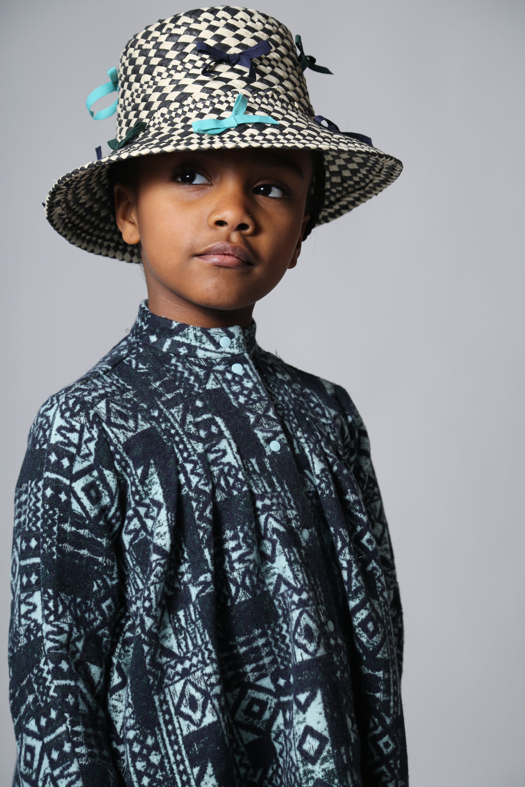 DR324S-FRIDA NIGHT SHIRT FROCK-TOPAZ MIX