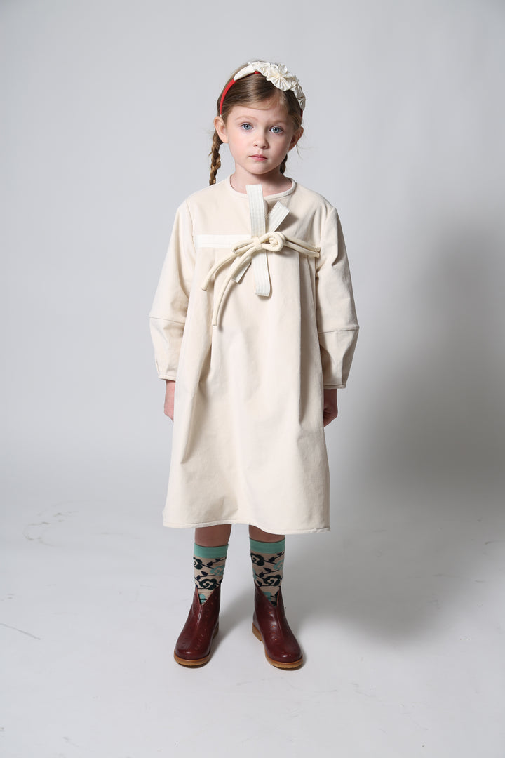 DR330V-LUNA EMPIRE WAIST FROCK-OPAL