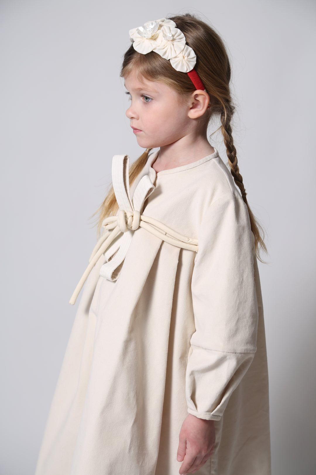 DR330V-LUNA EMPIRE WAIST FROCK-OPAL