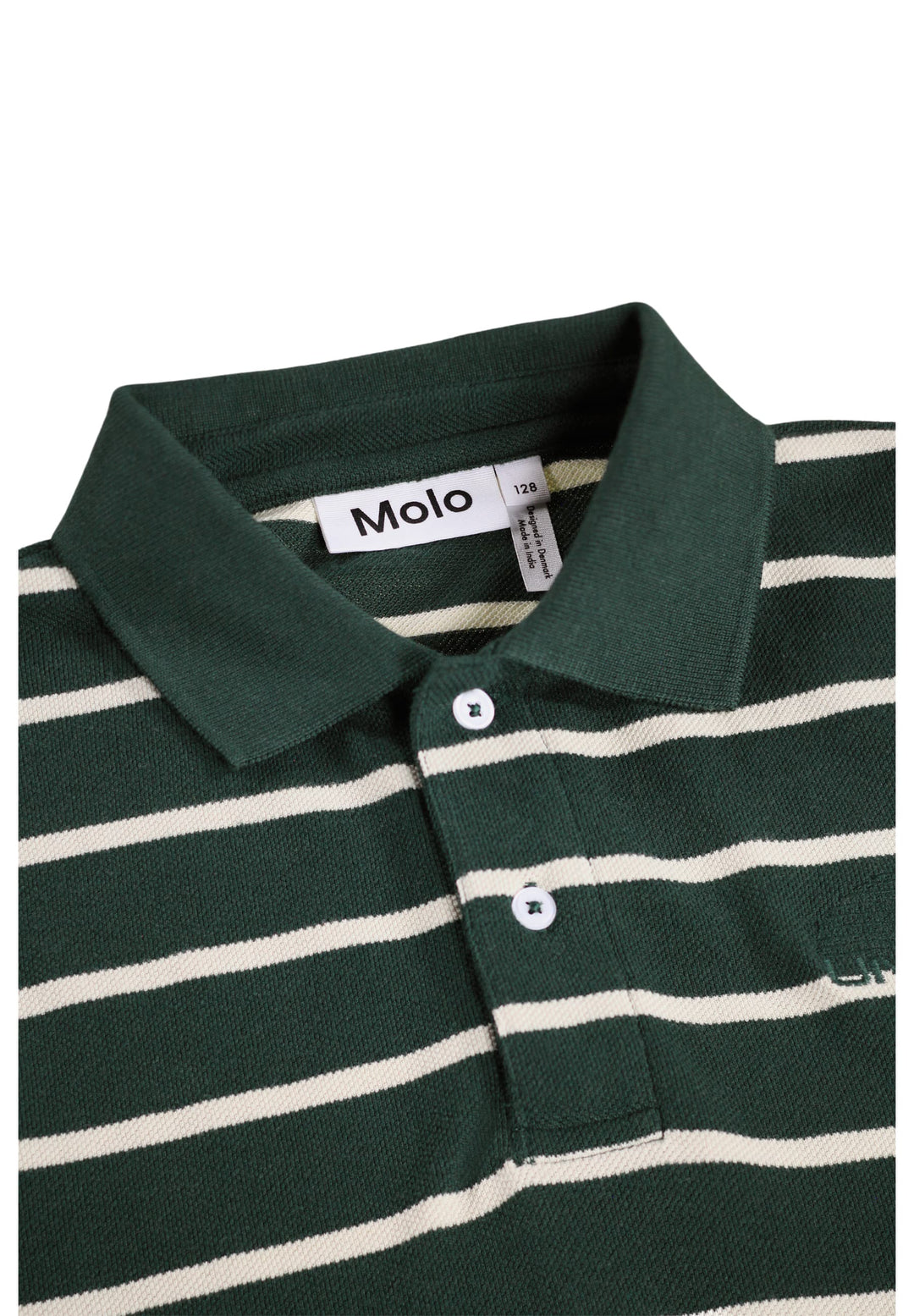 Rey Poloshirt Long sleeve - Taxus Stripe