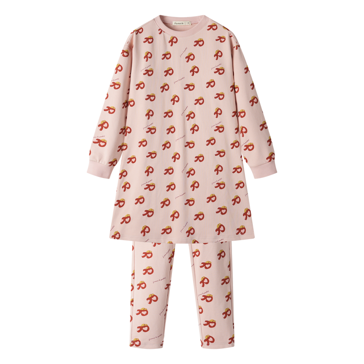 SLIPPER PRINT NIGHTSHIRT-LIGHT PINK