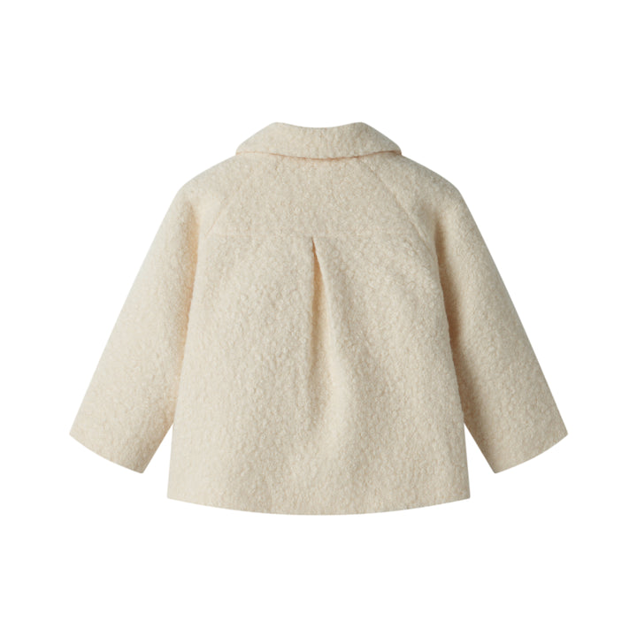 SHERPA COLLARED JACKET-CREME