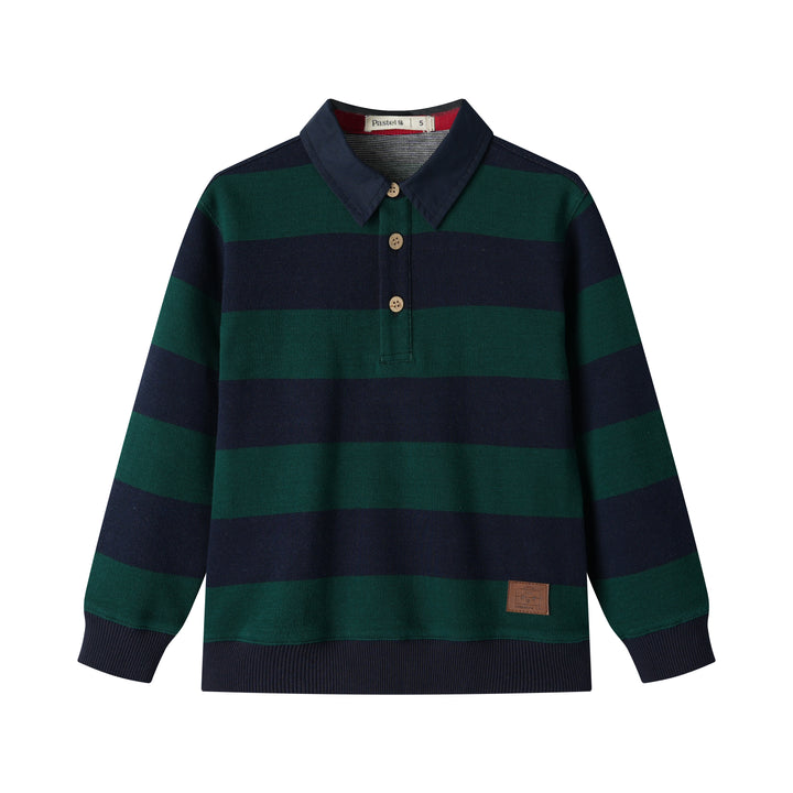 STRIPED POLO-GREEN STRIPED