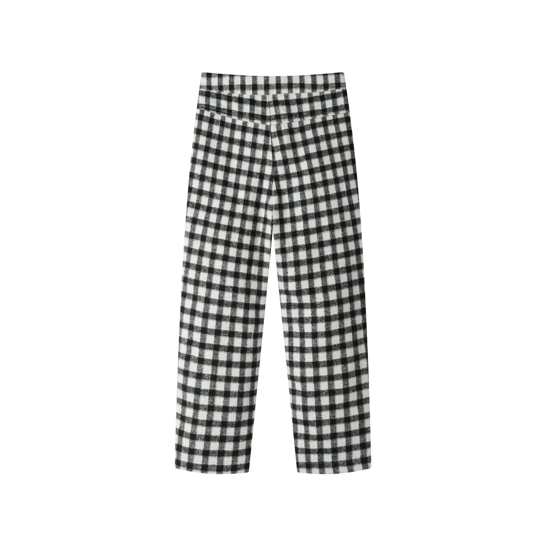 CHECKERED DRESS PANT-BLACK CHECKERED