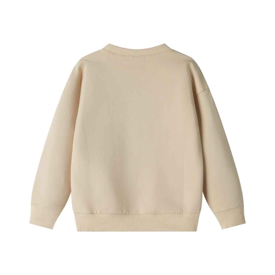 GRAPHIC CENTER SWEATSHIRT-OATMEAL