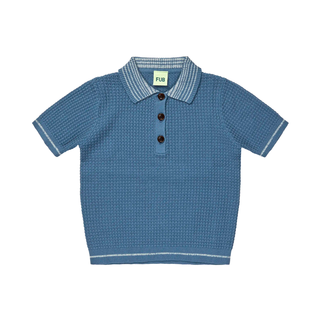 2025-STRUCTURE POLO-Washed Indigo