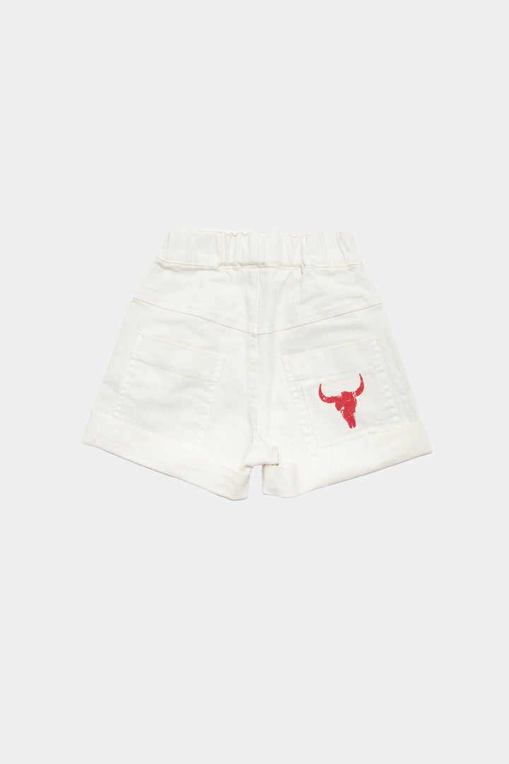 206 JEANS SHORTS - IVORY