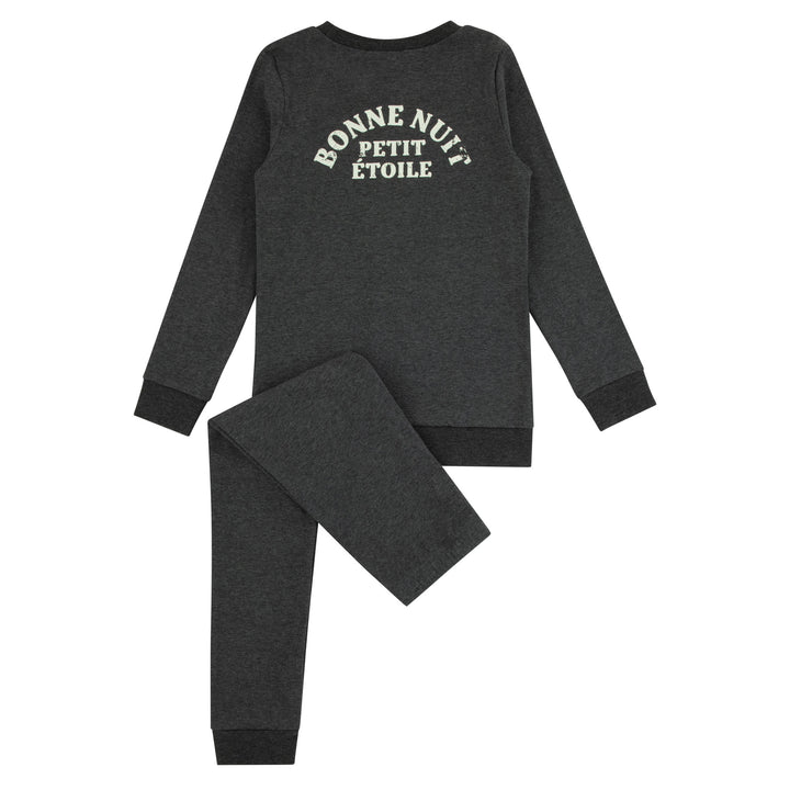 217017-170 Charcoal Heather Star Bonne Nuit Loungewear Set