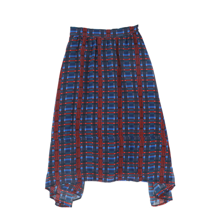 C-21811-Plaid Waisted Maxi Skirt -Plaid