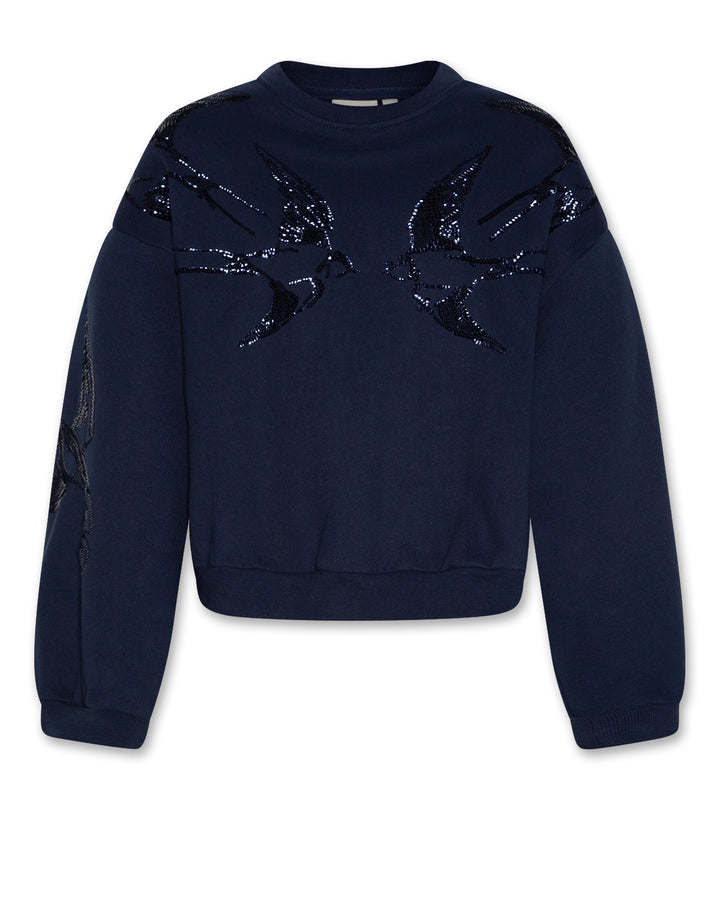 1124310 NOEMI SWEATER SEQUINS - CLASSIC NAVY
