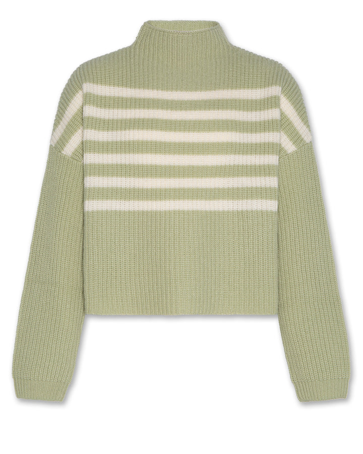 1255640 JUICY MOCK-NECK - GREEN GREY