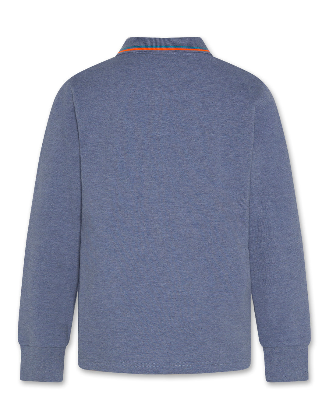 2090201C CARTER POLO LOGO OL - HEATHER MID BLUE