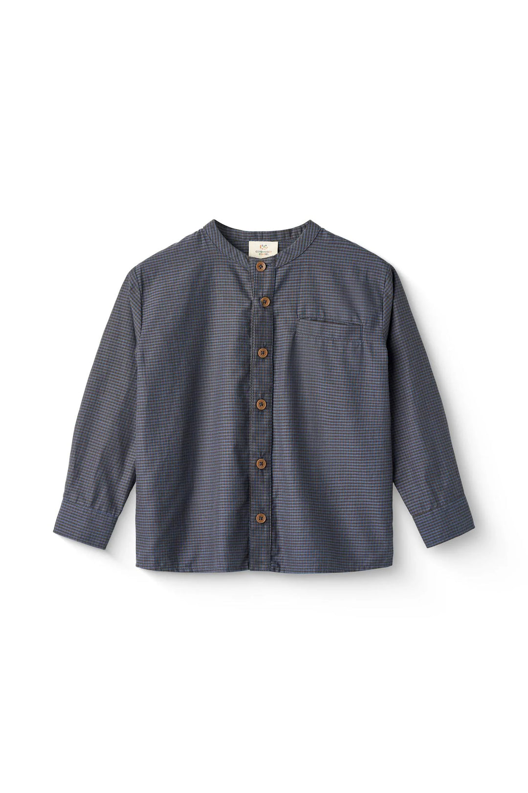 241-220-303 CHECK SHIRT W. PLACKET - GREY CHECK COMB