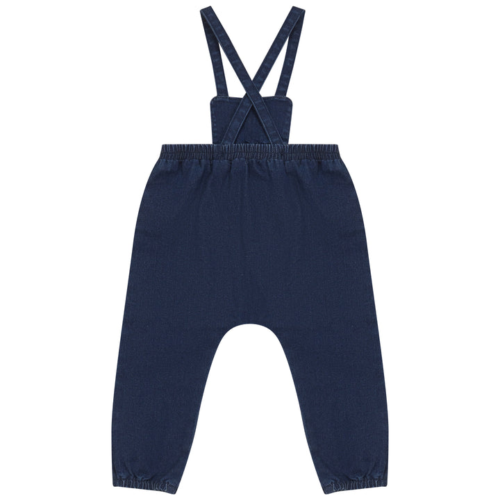 2503BL-BB GIRL ROMPER-DENIM BLUE