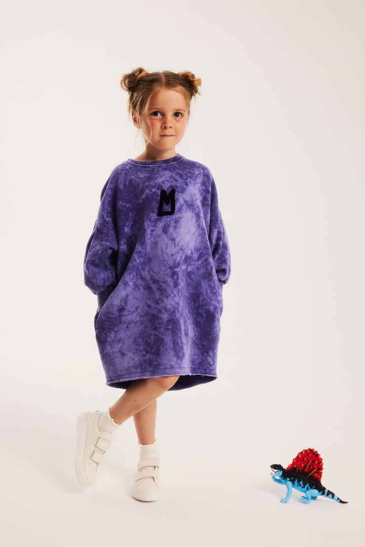 ACID PURPLE BALLOON DRESS