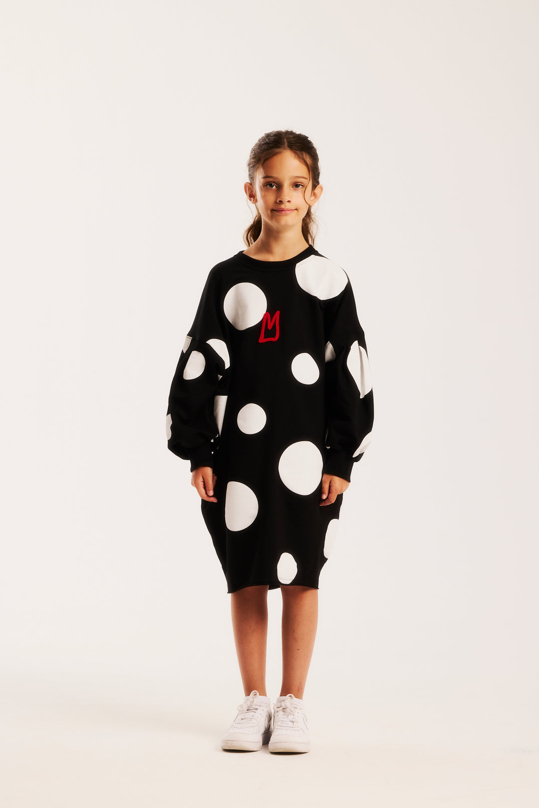 PREORDER FINAL SALE- B&W DOTS DRESS (with m)