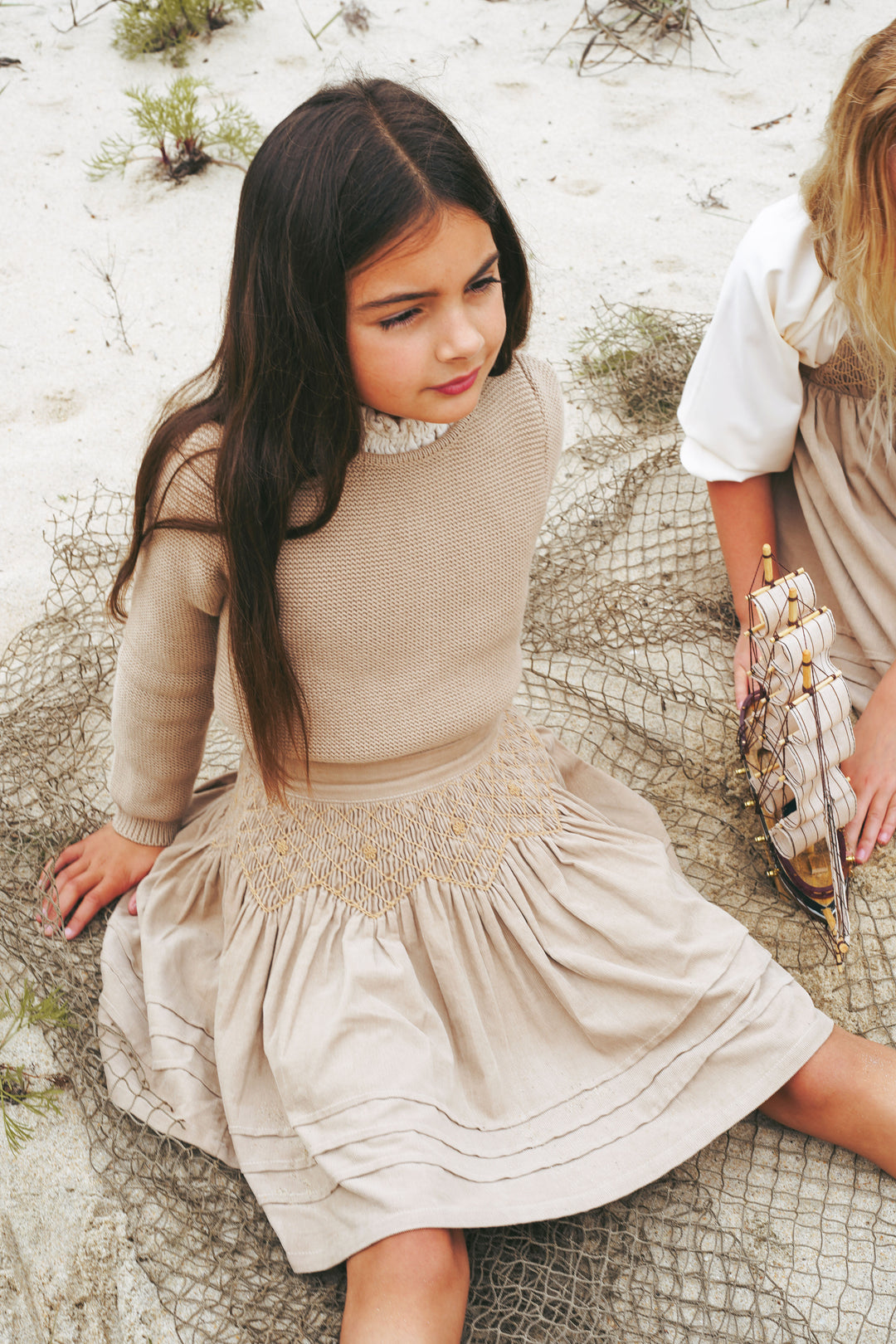 2516CA-GIRL SWEATER-CAMEL