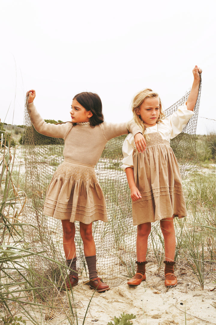 2516CA-GIRL SWEATER-CAMEL