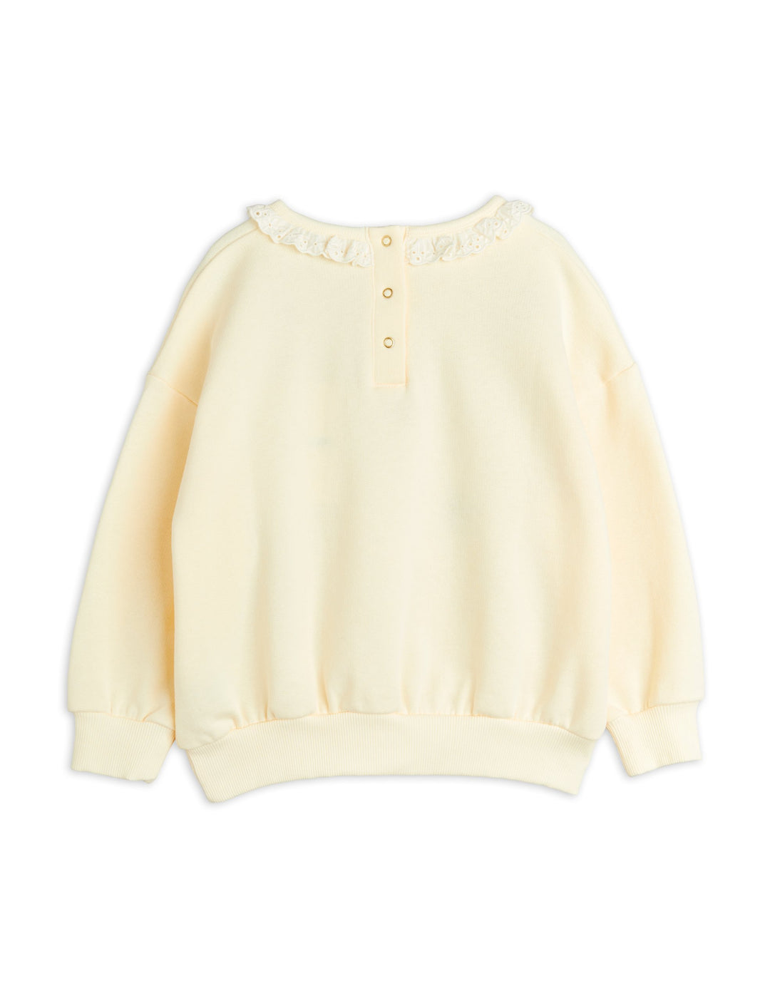 LADYBUGS EMB LACE SWEATSHIRT-Off White