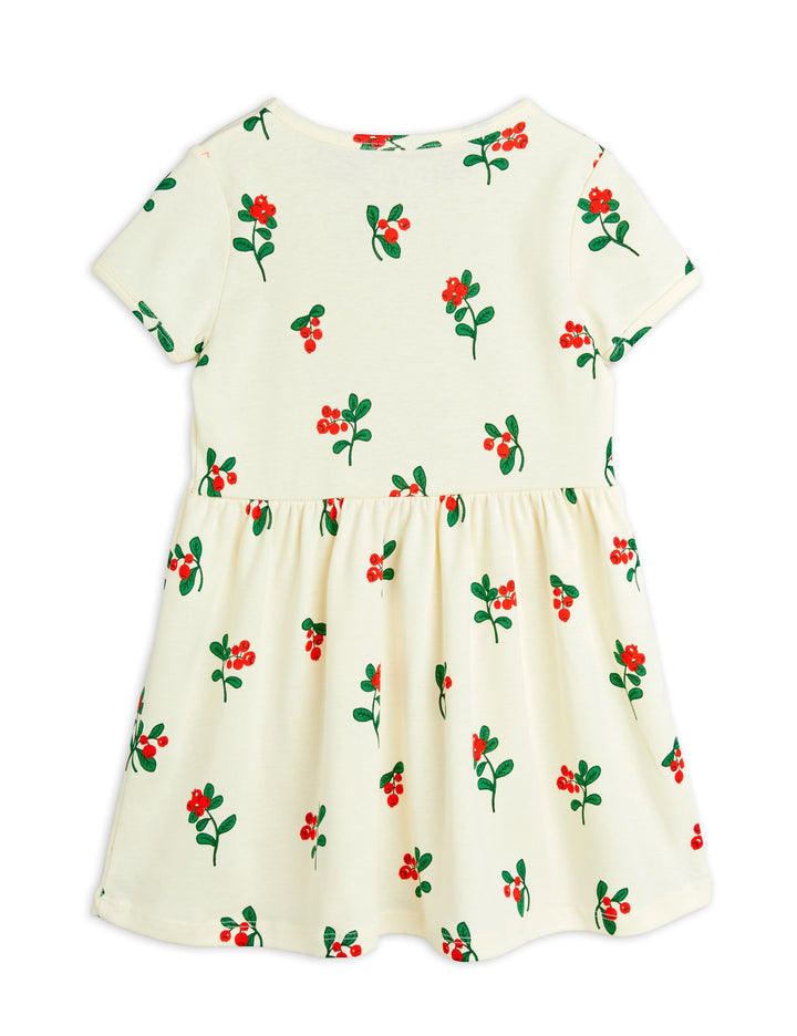 LINGONBERRIES AOP SS DRESS-Off White