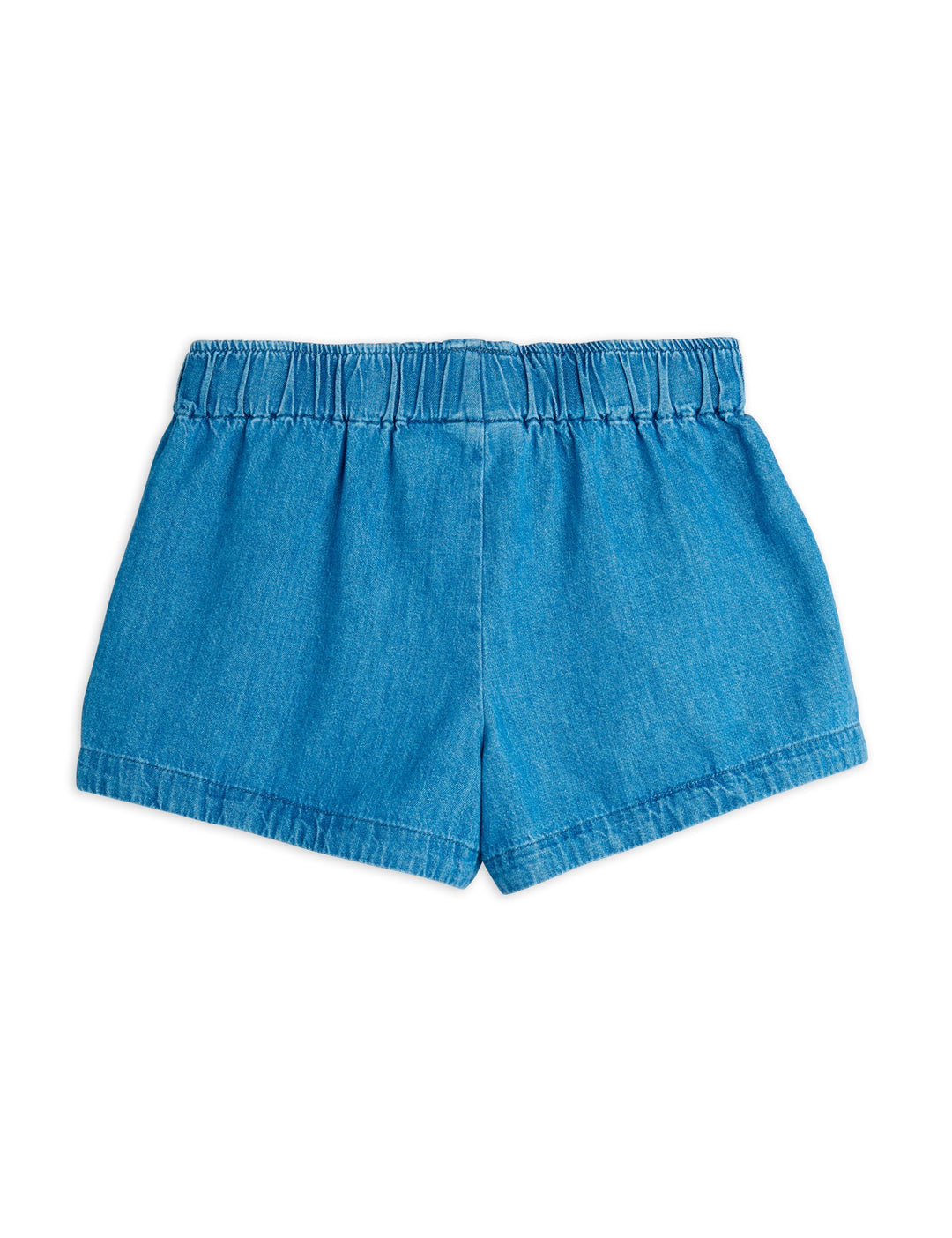 NOTE EMB LIGHTWEIGHT DENIM SHORTS-Blue