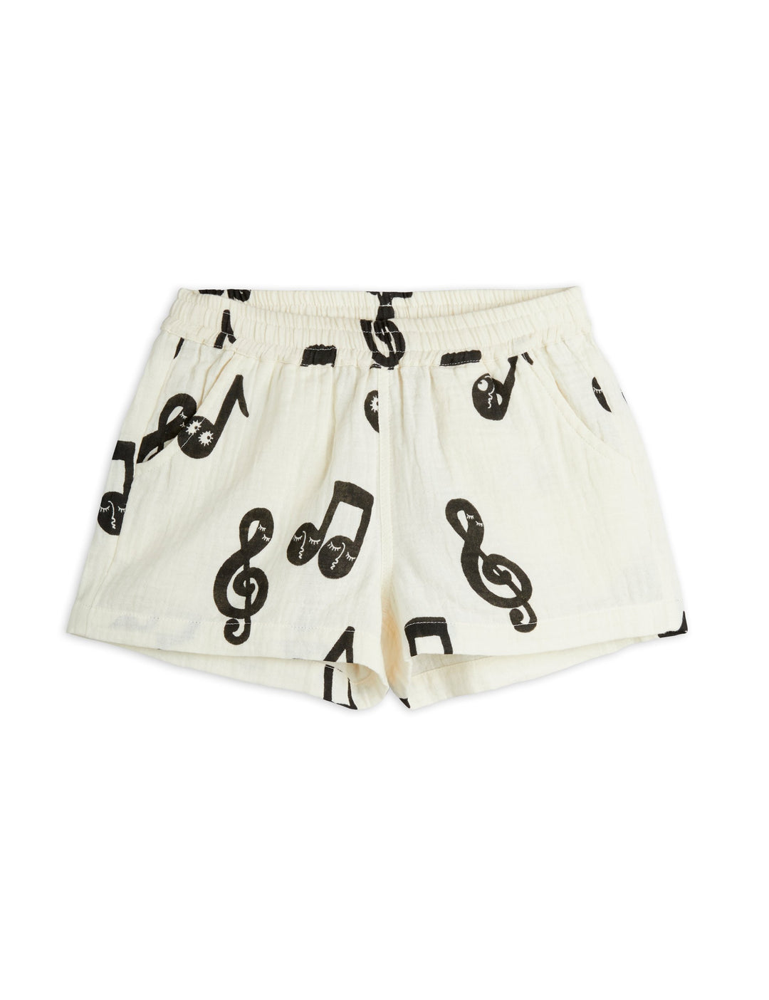 NOTE AOP MUSLIN SHORTS-White