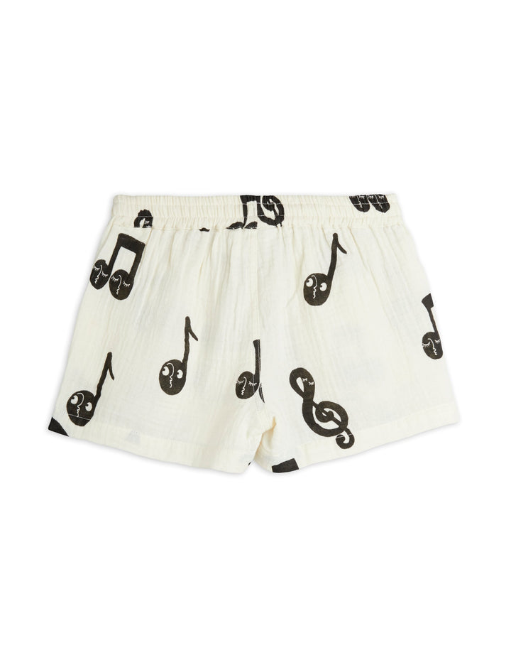 NOTE AOP MUSLIN SHORTS-White