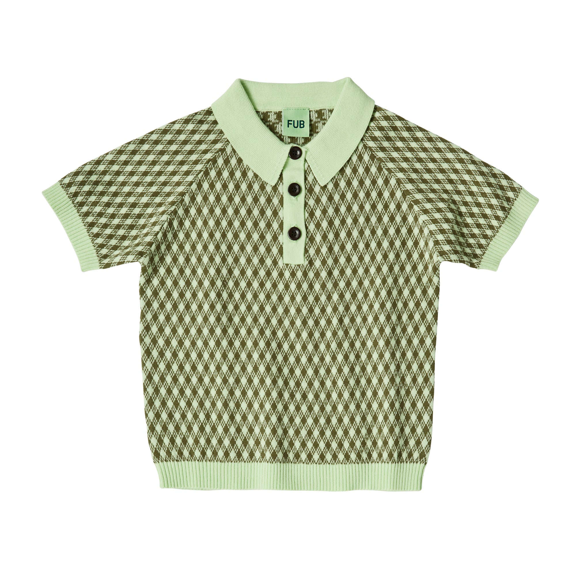 24S-2524-HARLEKIN POLO-Apple/Olive – whoopikids