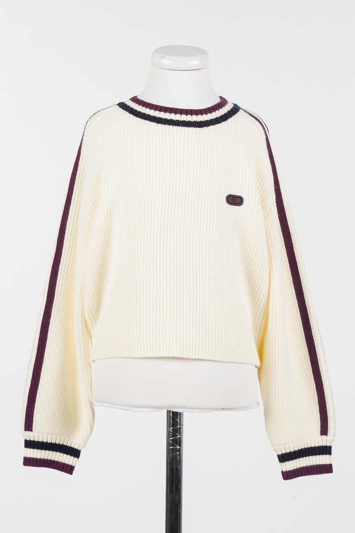 252GJ3030-CREWNECK SWEATER-CREAM
