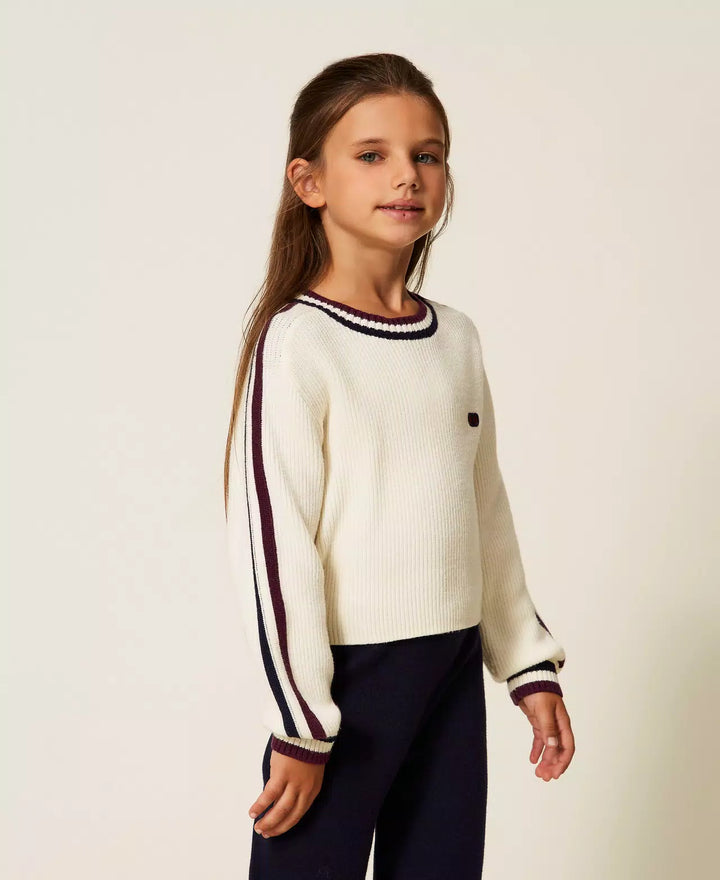 252GJ3030-CREWNECK SWEATER-CREAM