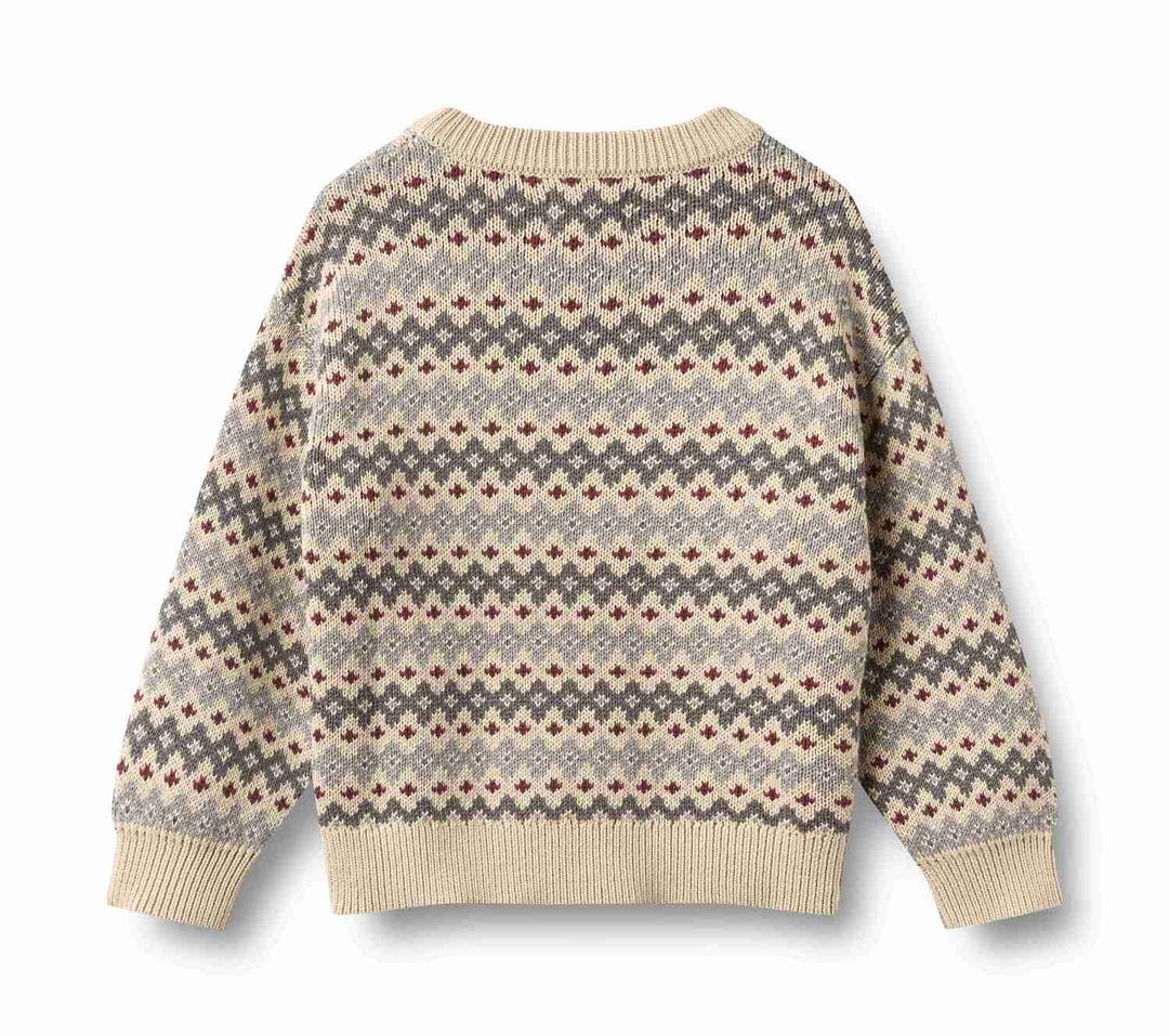 2531-560 JACQUARD PULLOVER HARLOW - FLINT