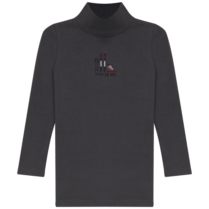 2532gr-MOCK NECK-GREY