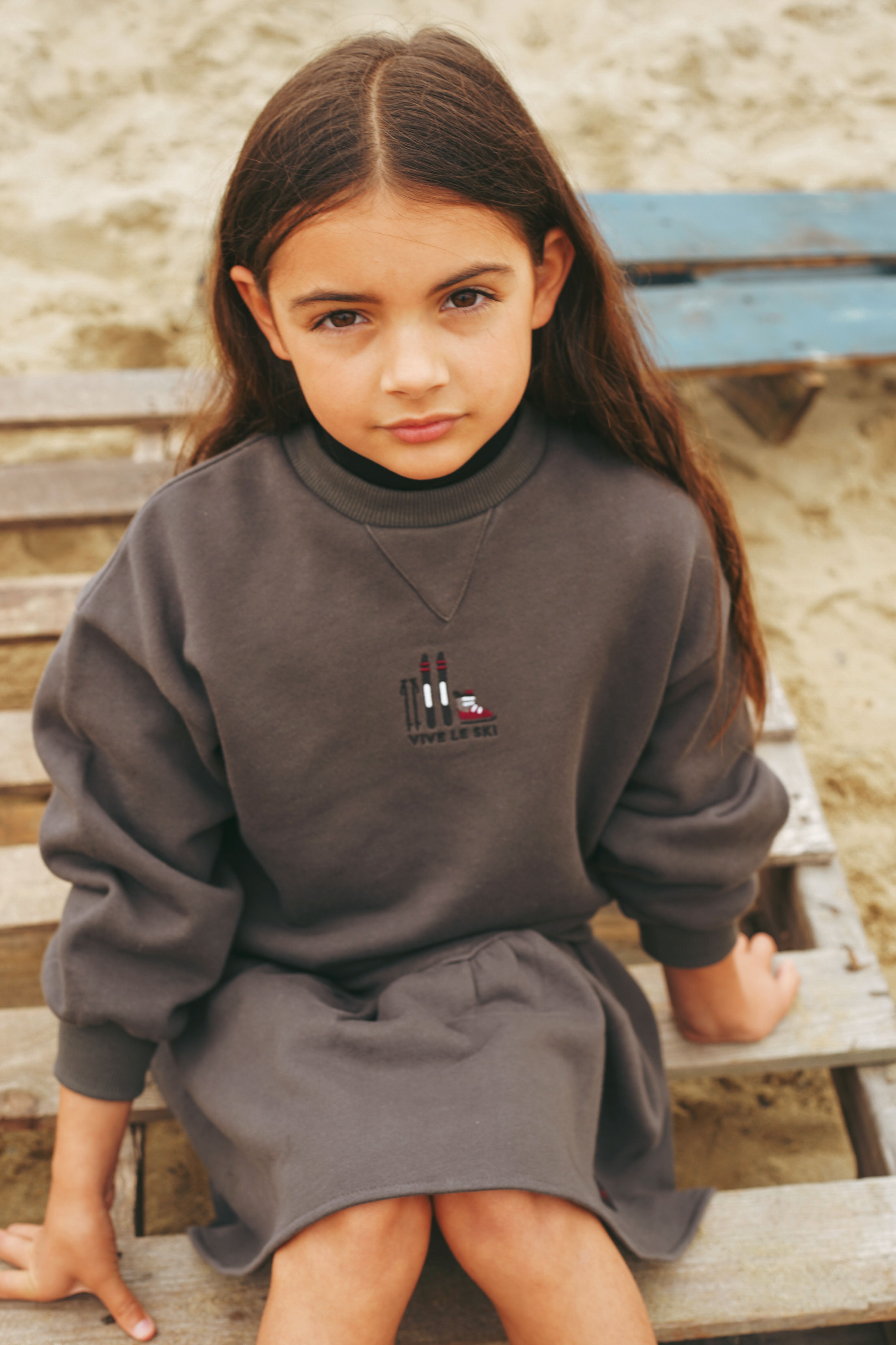2533GR-SWEATSHIRT W MOCKNECK-GREY – whoopikids