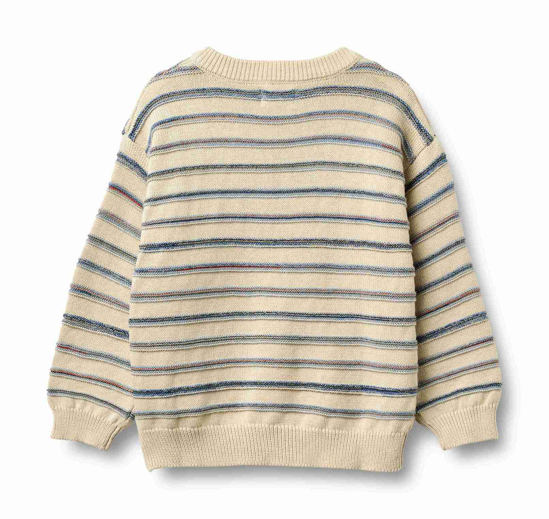 Jacquard Pullover Harlow 2534-560  SANDSHELL STRIPE