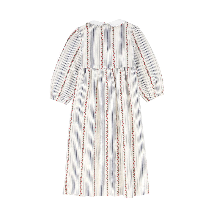 C-25400-Smock Chest Floral Print Dress Floral