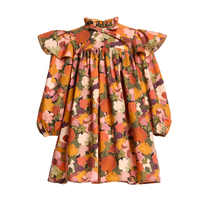 Special Edition Cotton Dress Sienna Cover Knee-Multicolor
