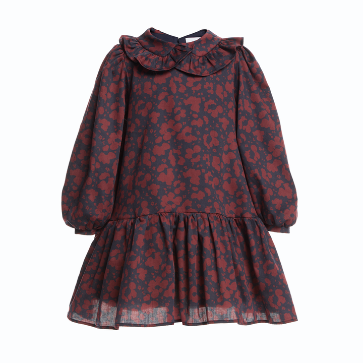 Special Edition Cotton Dress Cara Cover Knee-Aubergine