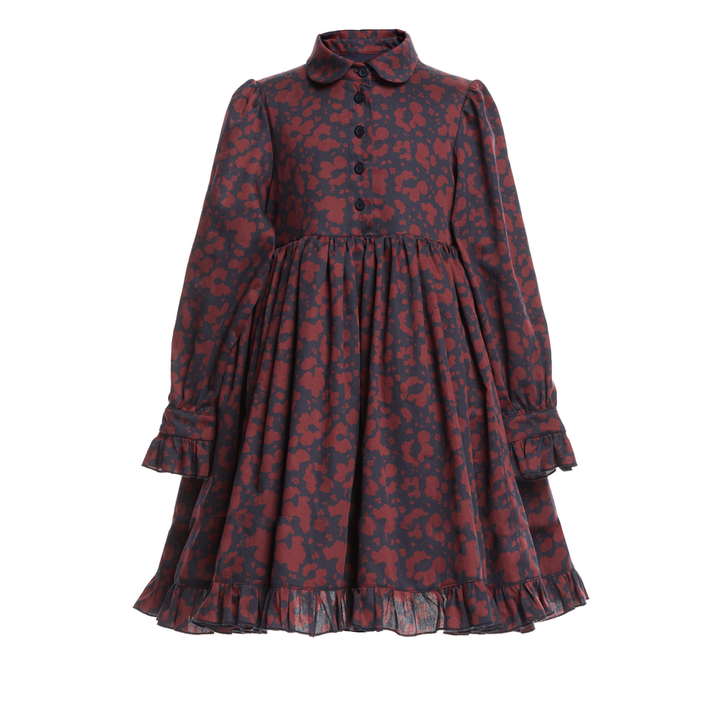 Special Edition Cotton Shirtdress Cara Cover Knee-Aubergine