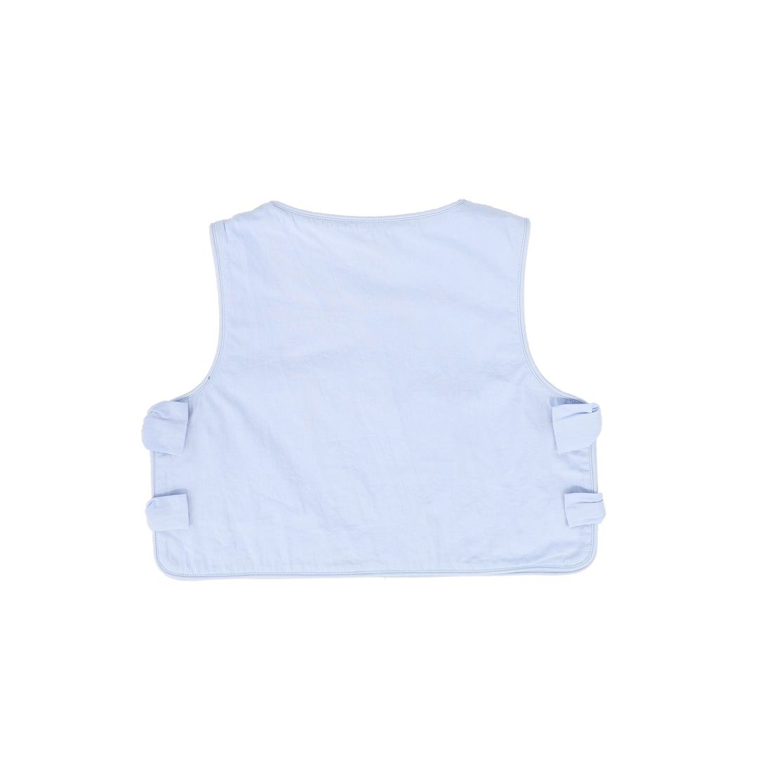 C-25814-Side Bow Vest Light Blue