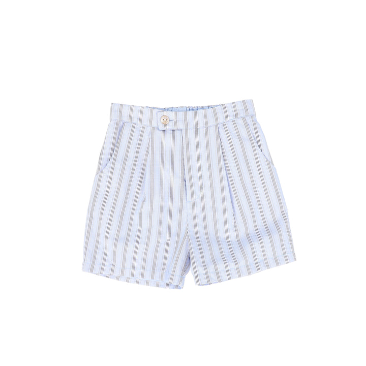 C-25961-Double Stripe Shorts Blue